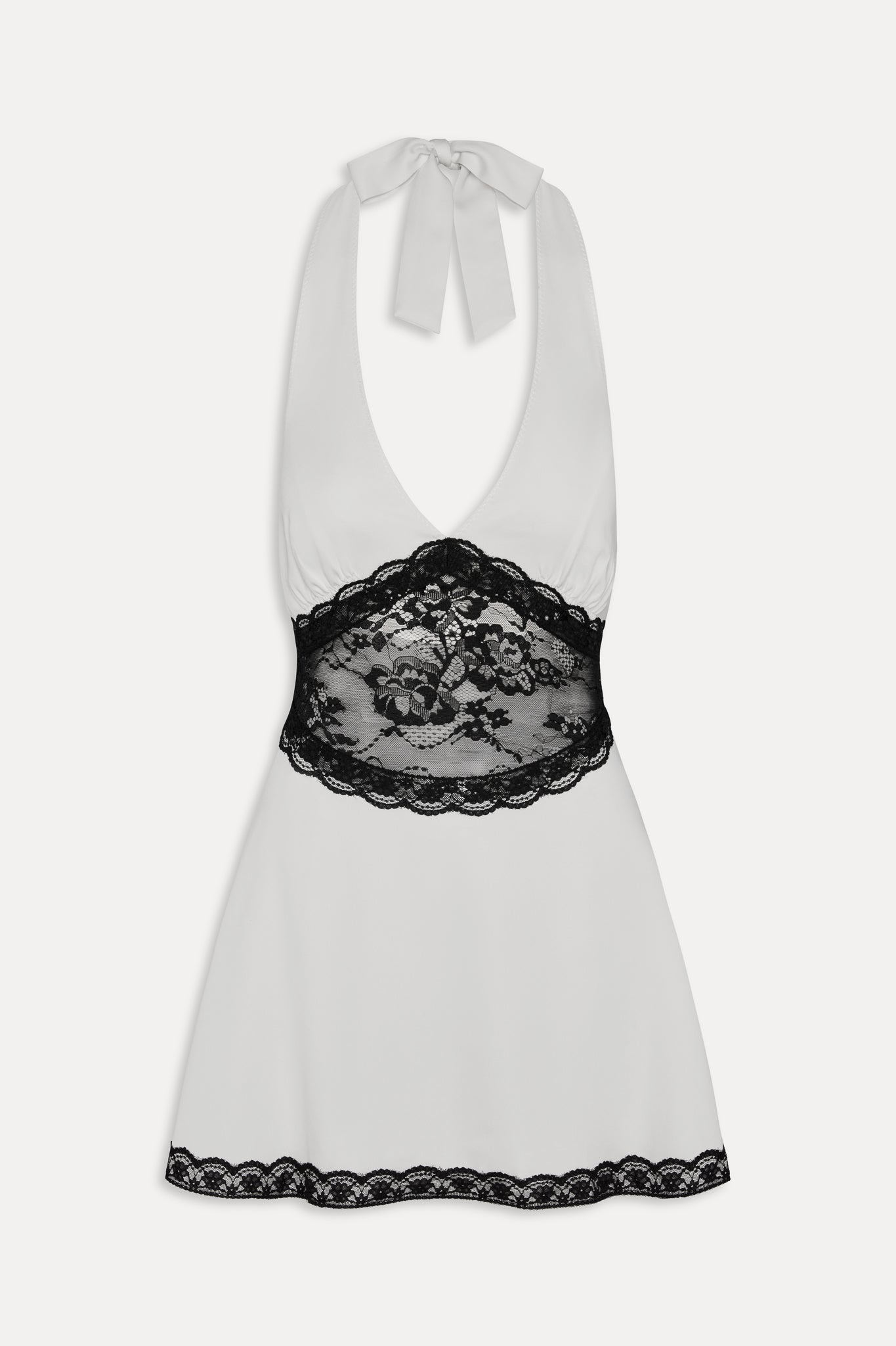 Audrey Satin Mini Dress - Soft Sand - Image 3