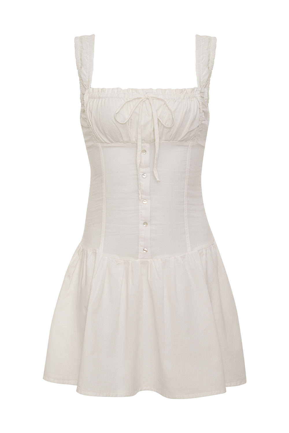 Christa Ruffle Mini Dress - Sunrose - Image 3