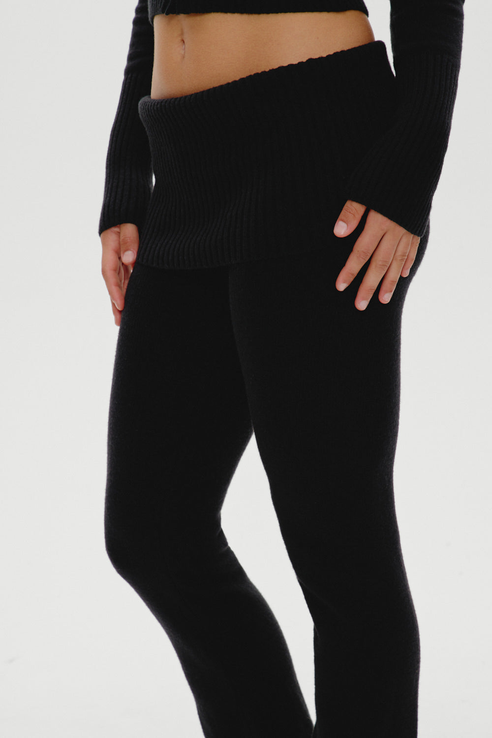 Aimee Knit Pants - Black - Image 5