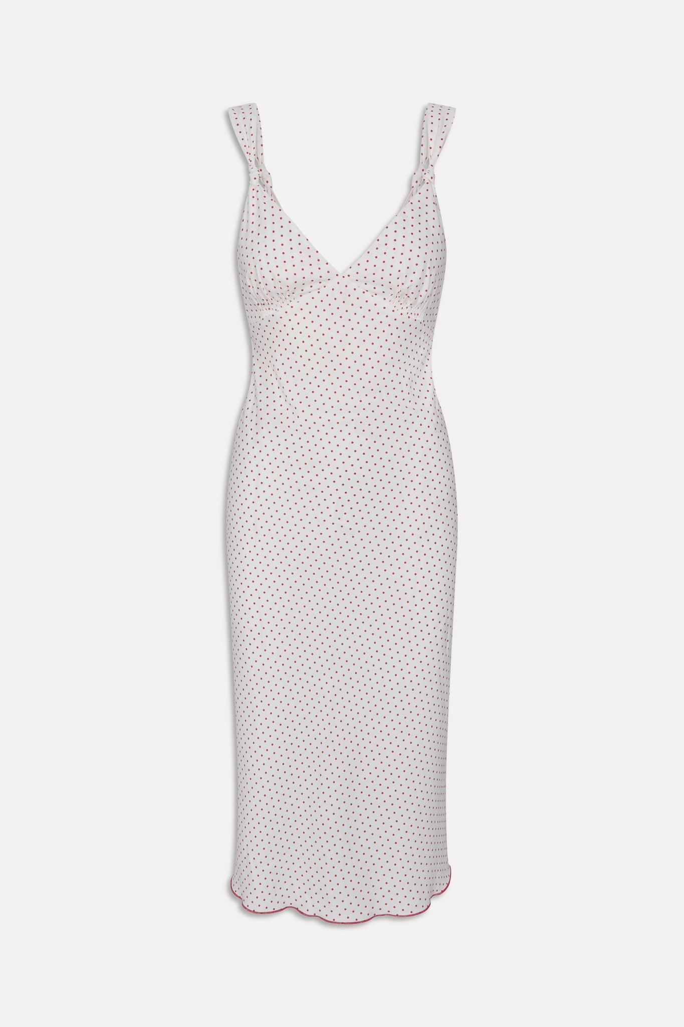 Gem Midi Slip Dress - Red Dot - Image 3