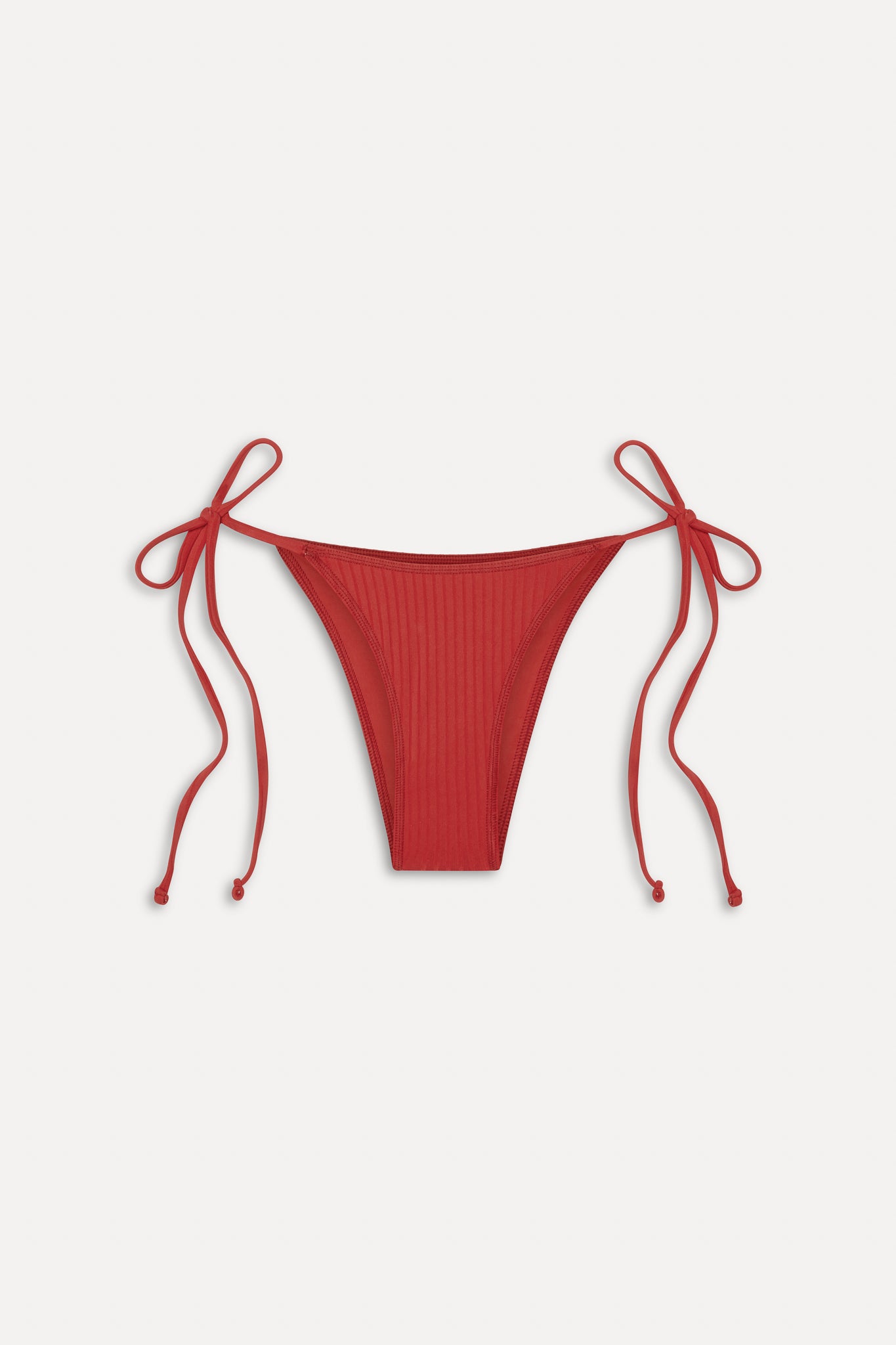 Mackenzie Cheeky String Bikini Bottom - Cherry - Image 3
