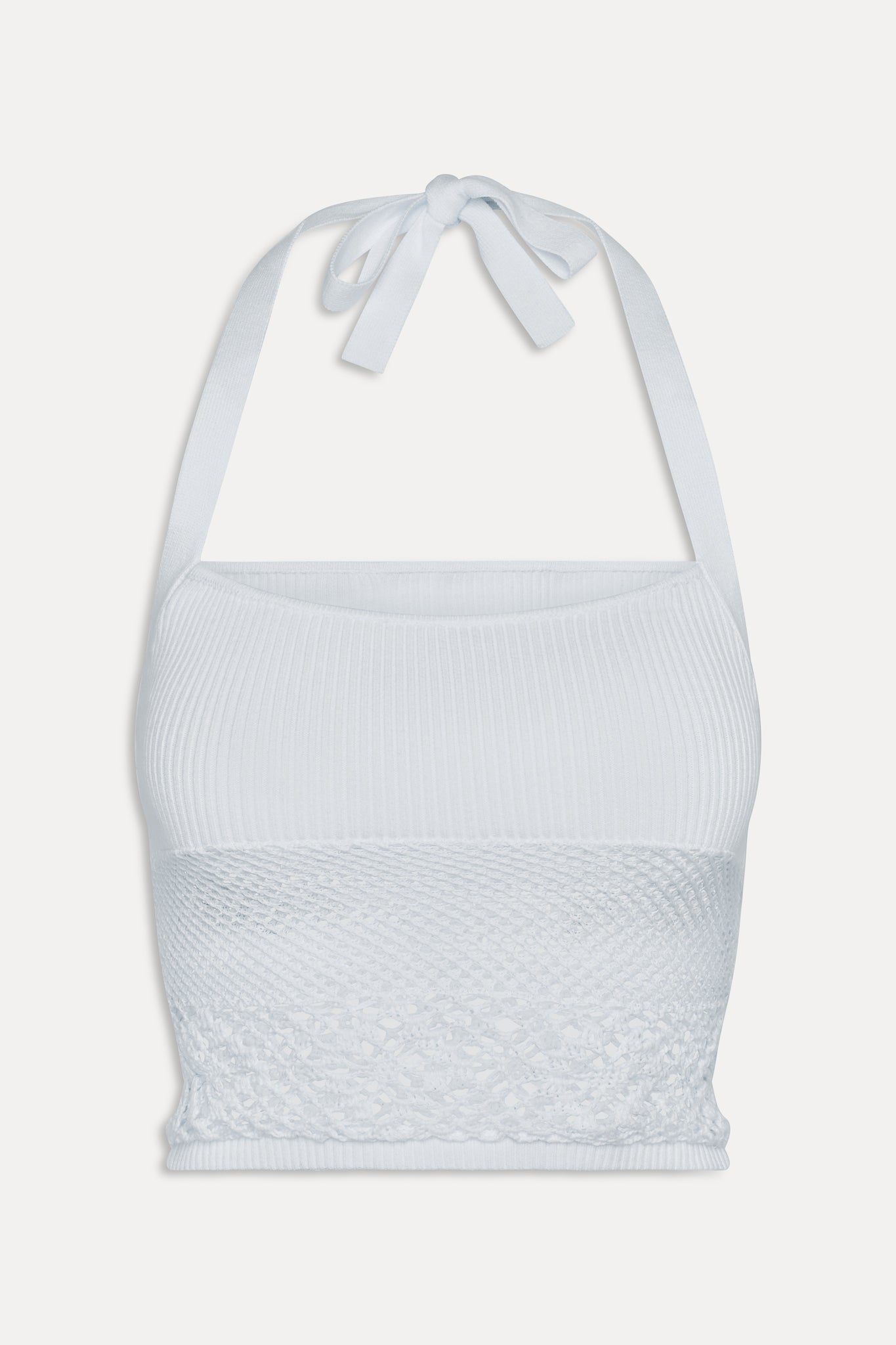 Orchard Crochet Halter Top - White - Image 3