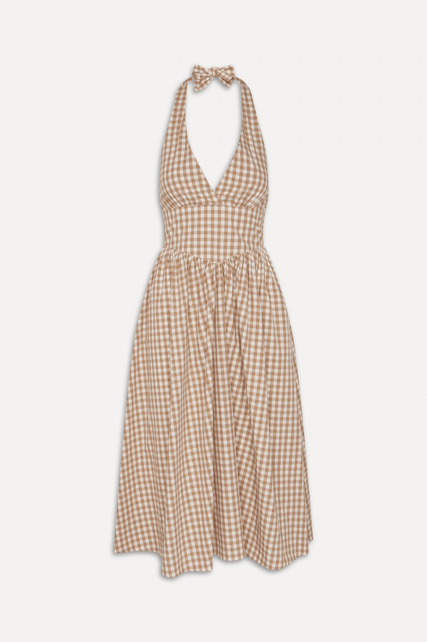 x BELLA HADID Prairie Midi Dress - Rodeo Gingham - Image 3